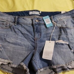 Light wash shorts